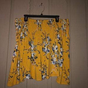 Floral off the shoulder top